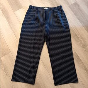 Abercrombie & Fitch Black and Navy Pinstripe Skirt